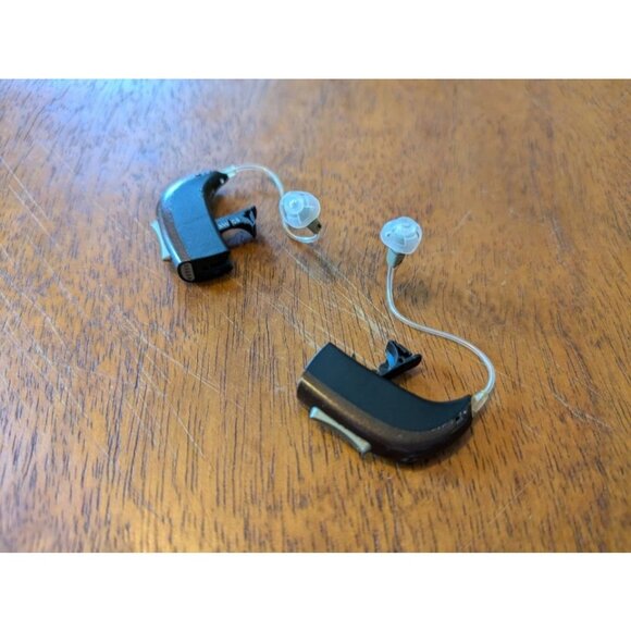 Oticon Epoq Hearing Aids Left & Right, BTE - Not Tested, As Is, Chestnut Brown - Picture 1 of 16